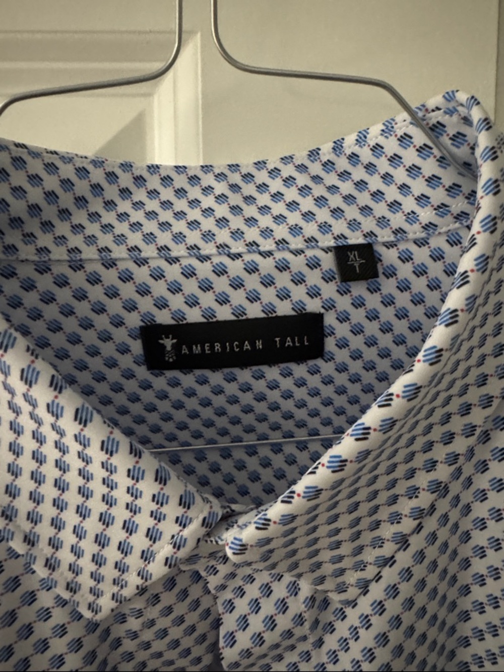 Men's Light Blue Micro-Pattern Dress Shirt - Picture 2 of 3